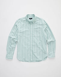 Tenue. Ralph Shirt Sage White Striped Shirt L/S Men