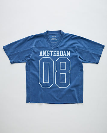 Tenue. Amsterdam Varsity V-Neck T-Shirt Navy T-shirt S/S Men