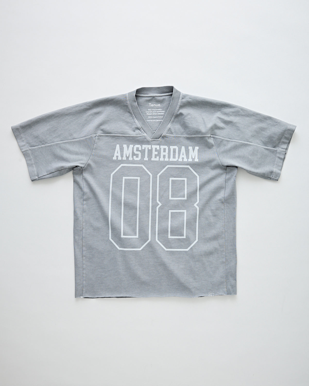 Tenue. Amsterdam Varsity V-Neck T-Shirt Lunar Dust T-shirt S/S Men