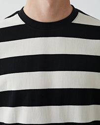 Uniform Bridge Stripe L/S Tee Black T-shirt L/S Men