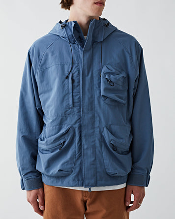 Uniform Bridge Utility Hood Jacket Blue JKT Short Men