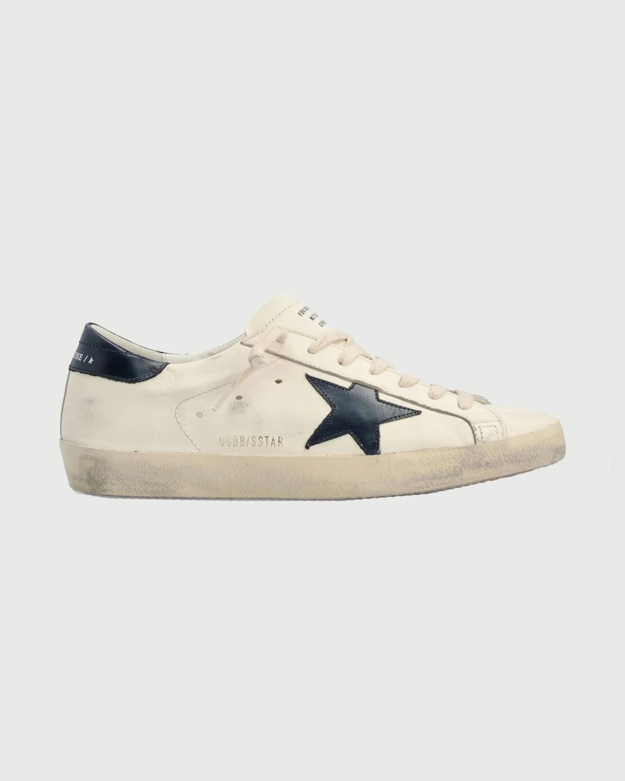 Golden Goose Super-star Nappa Upper White & Black Star Shoes Sneakers Men
