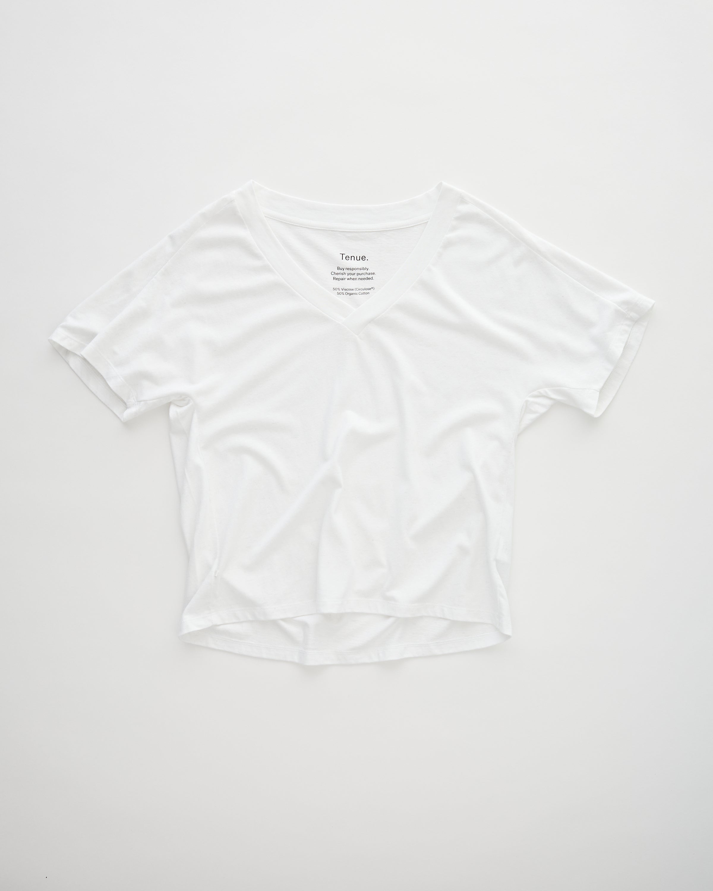 Tenue. Vi White T-shirt S/S Women