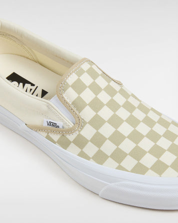 Vans Premium Slip-On LX Checkerboard Eucalyptus Shoes Sneakers Unisex