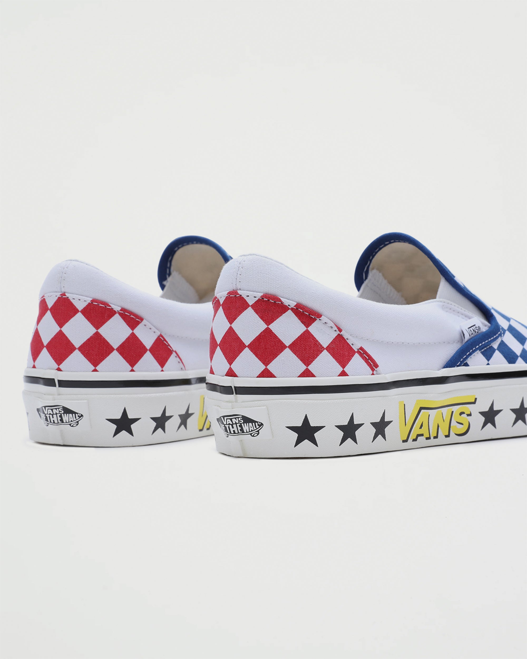 Vans Vault UA Classic Slip-On 98 DX Diamond Check Blue/White Shoes Sneakers Unisex