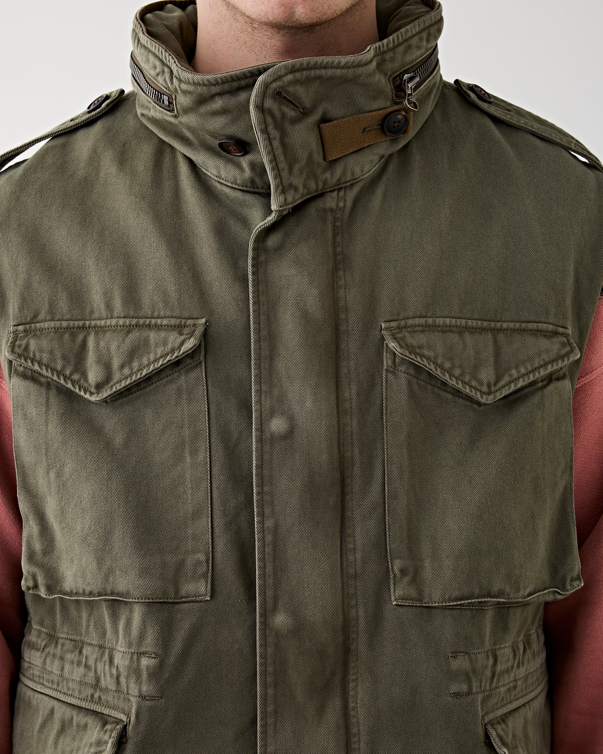 Visvim Bickle Vest Olive JKT Short Men