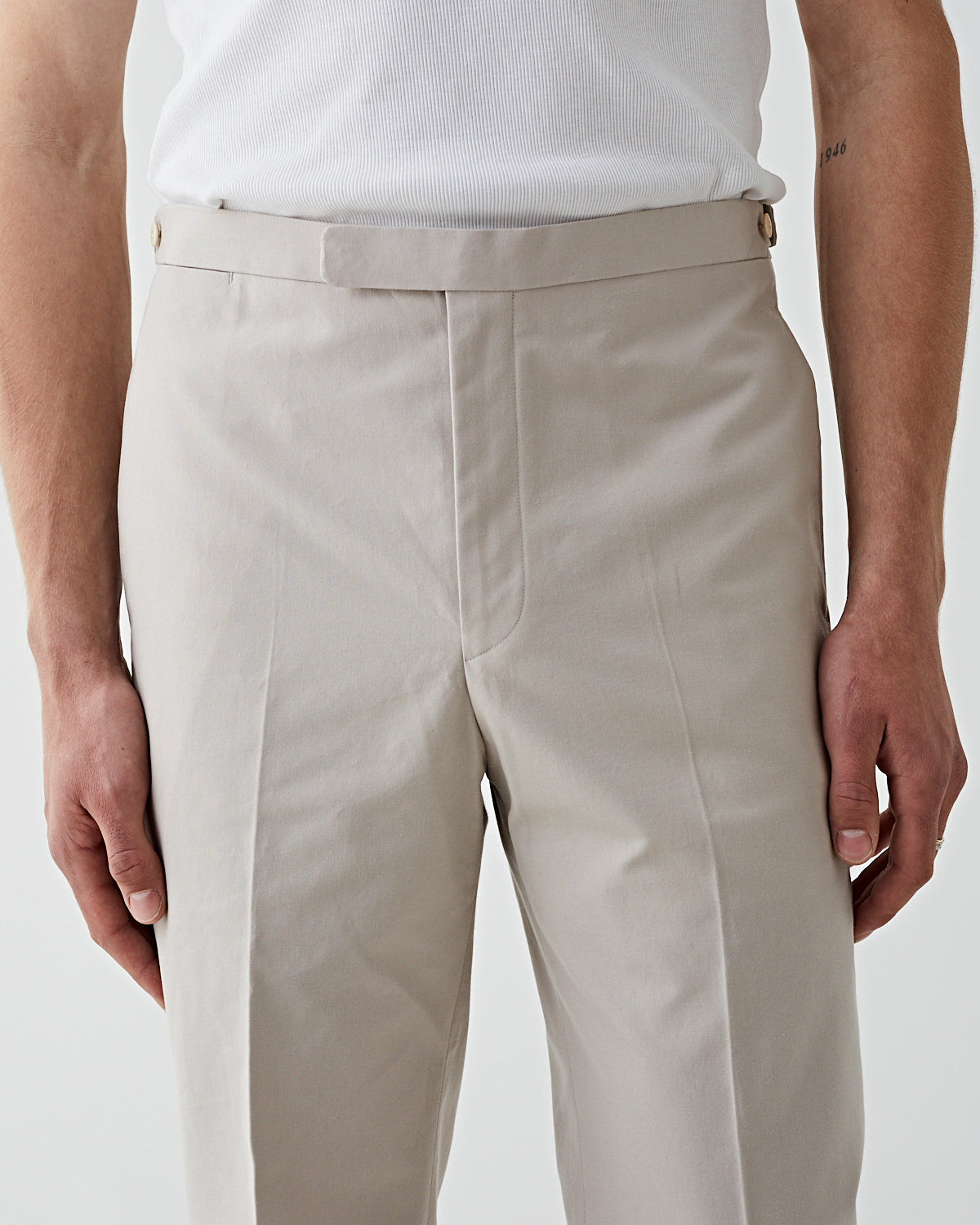 Buy Ivory Cotton Duro Pants by Designer URVASHI KAUR MEN Online at Ogaan.com