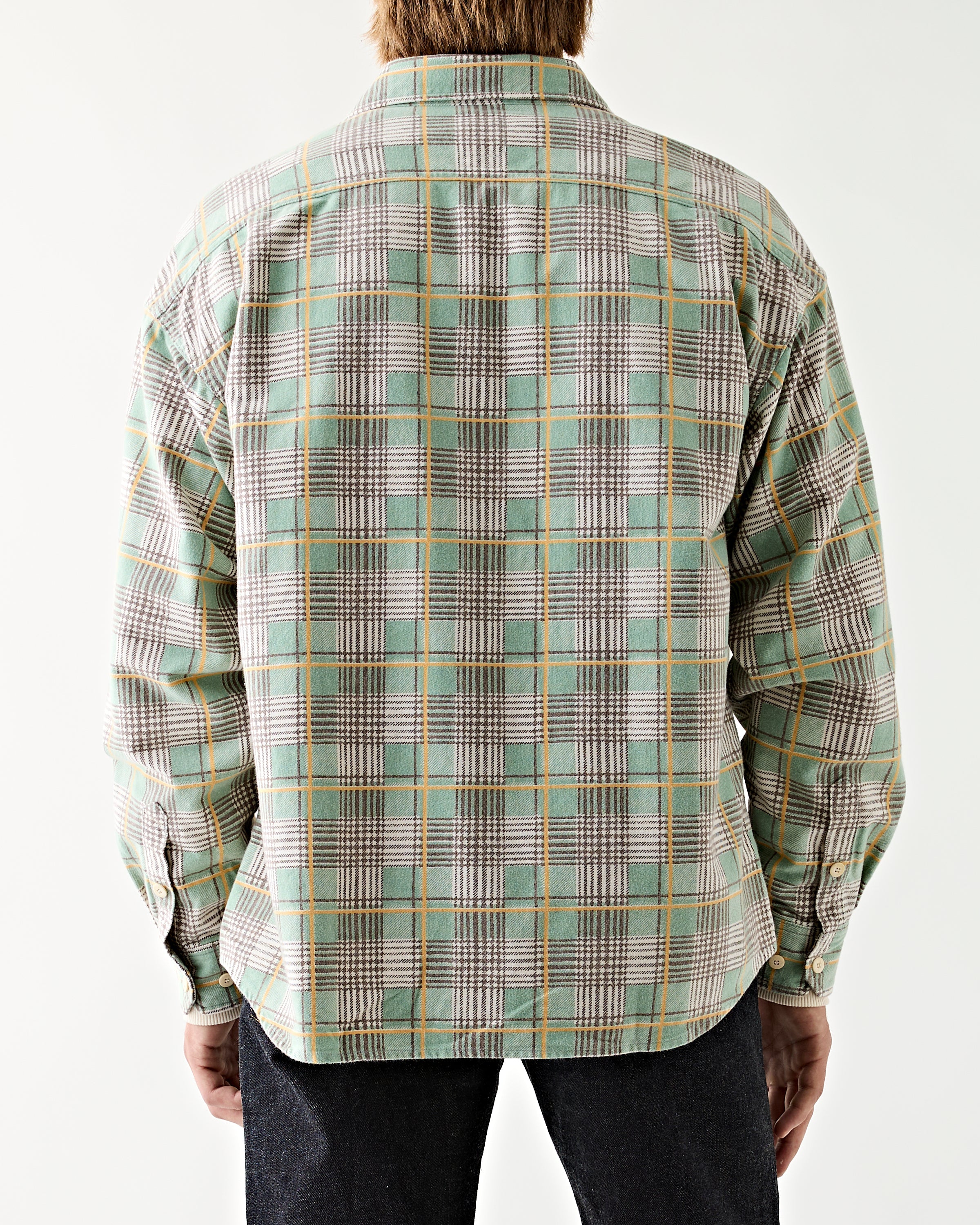 Visvim Pioneer Check Shirt Light Green Shirt L/S Men