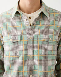 Visvim Pioneer Check Shirt Light Green Shirt L/S Men