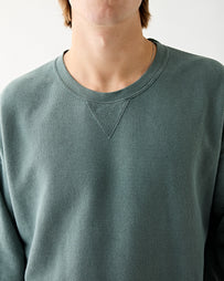 Visvim Jumbo SB Sweat 3/4 (U.D.) Damaged Green Sweater Men