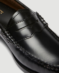 G.H. Bass W's Weejuns Black Leather Loafer Shoes Leather Women