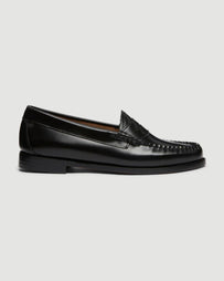 G.H. Bass W's Weejuns Black Leather Loafer Shoes Leather Women