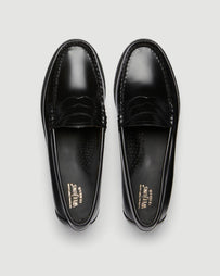 G.H. Bass W's Weejuns Black Leather Loafer Shoes Leather Women
