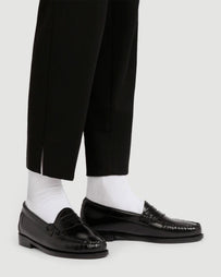 G.H. Bass W's Weejuns Black Leather Loafer Shoes Leather Women