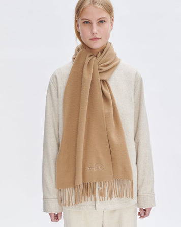 A.P.C. Scarf Ambroise Camel Scarfs & Gloves