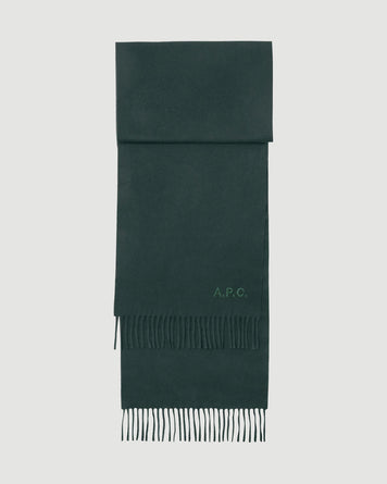 A.P.C. Scarf Ambroise Forest Green Scarfs & Gloves