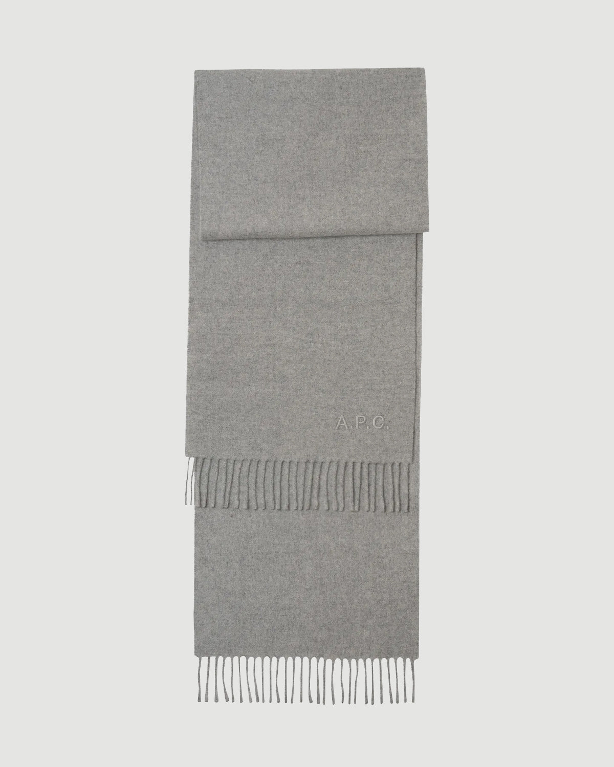 A.P.C. Scarf Ambroise Heathered Grey Scarfs & Gloves