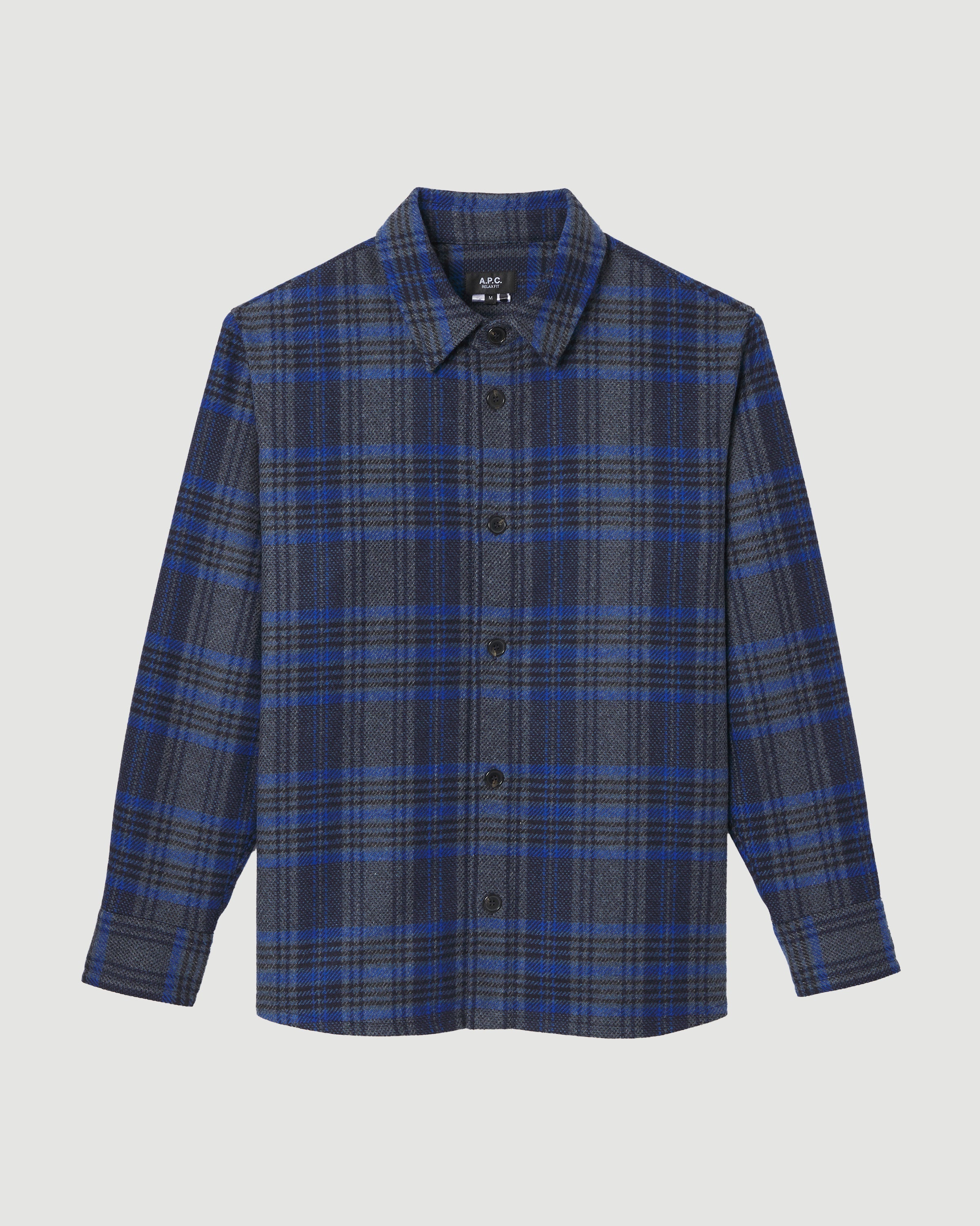A.P.C. Surchemise Bobby Heather Grey Shirt L/S Men