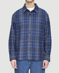 A.P.C. Surchemise Bobby Heather Grey Shirt L/S Men