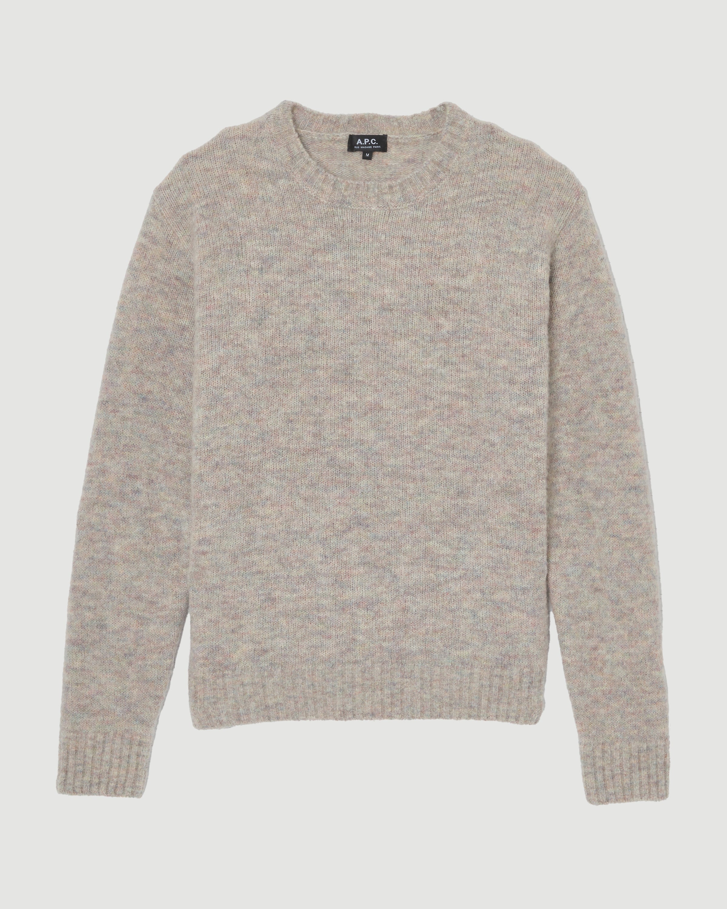 A.P.C. Pull Lucas Light Grey Knitwear Men
