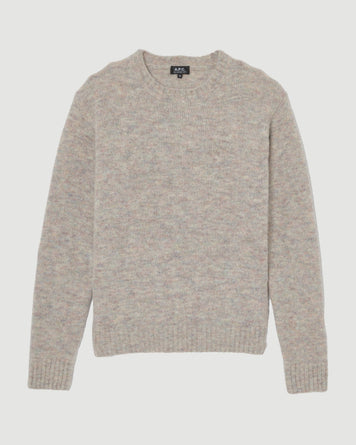 A.P.C. Pull Lucas Light Grey Knitwear Men