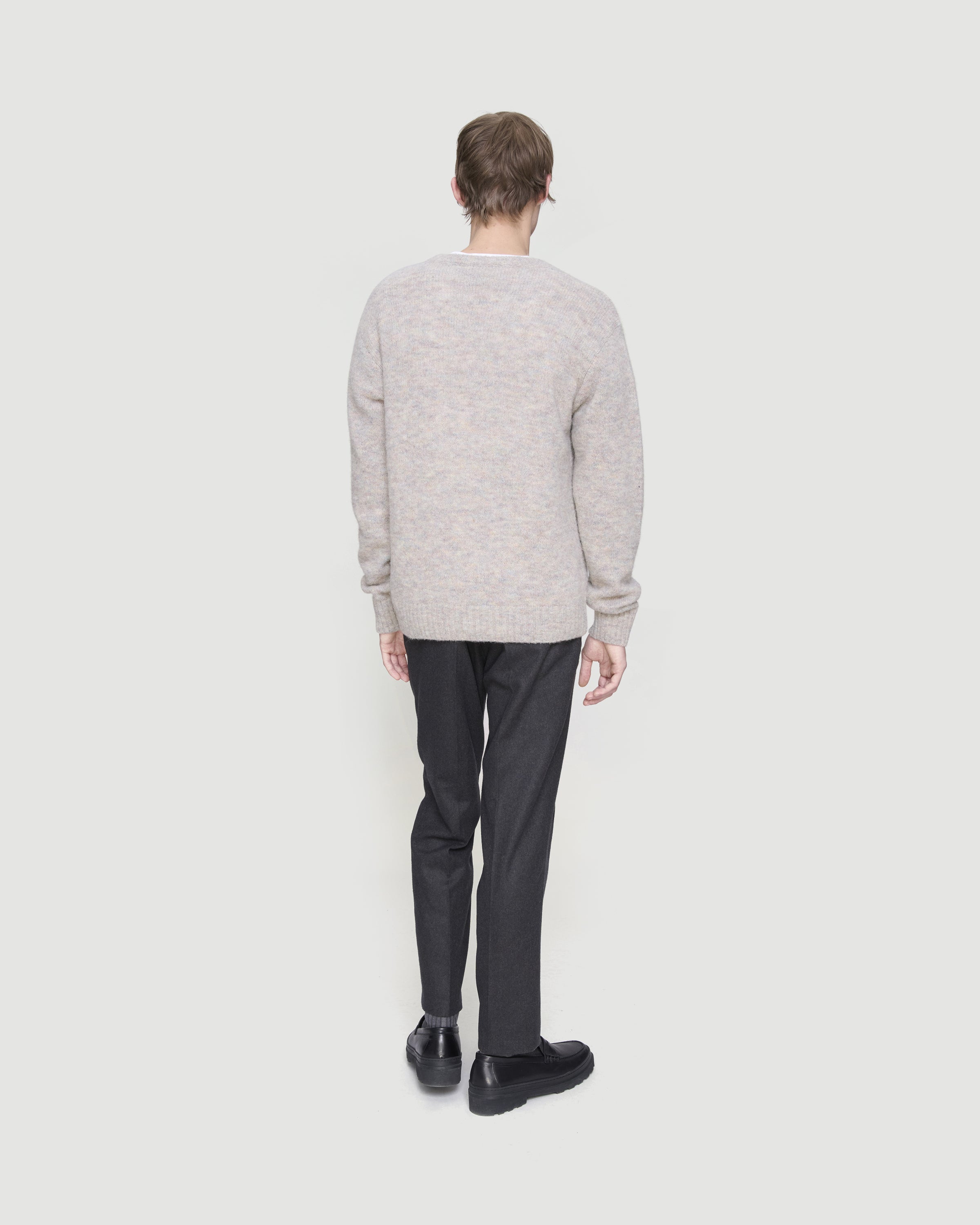 A.P.C. Pull Lucas Light Grey Knitwear Men