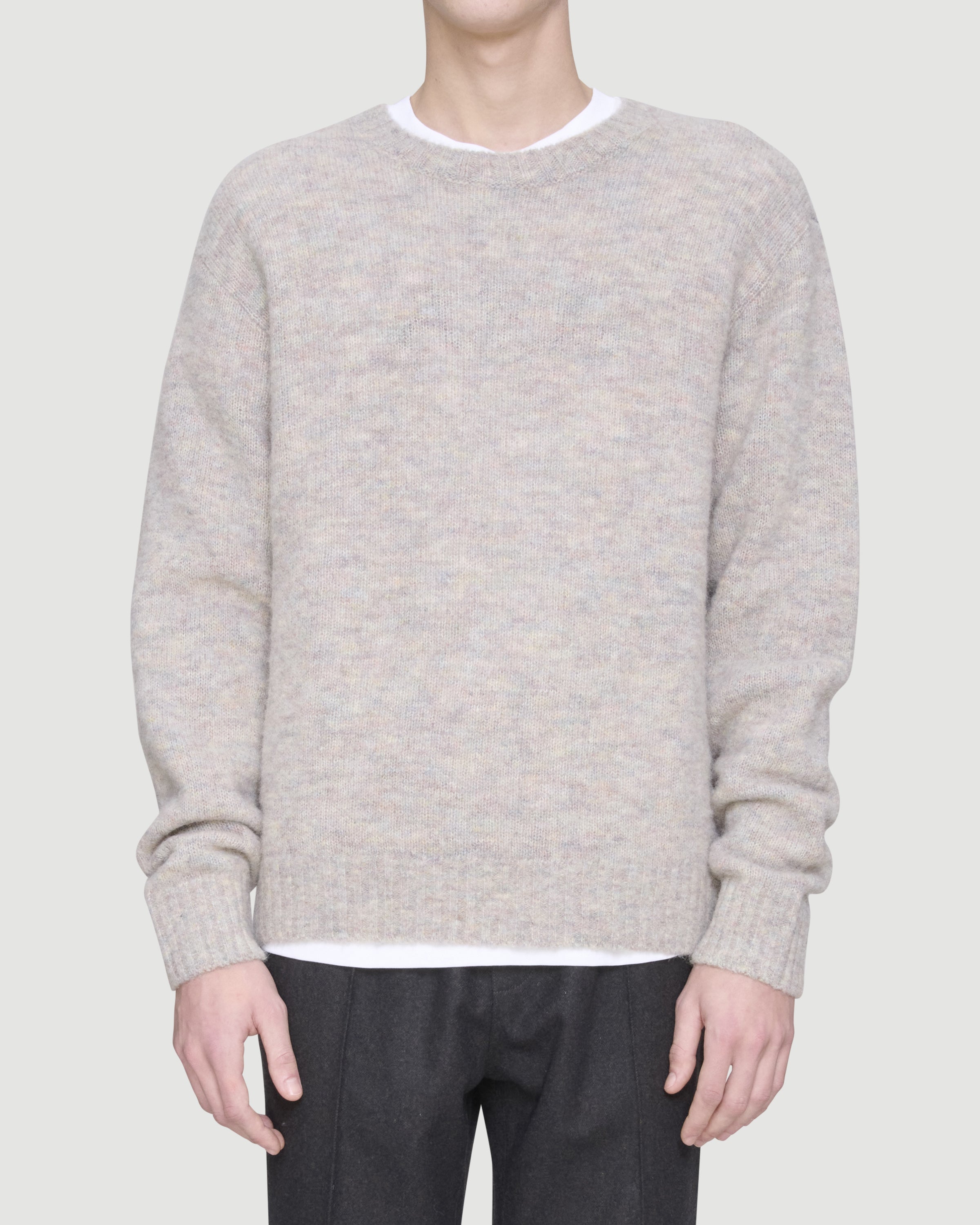 A.P.C. Pull Lucas Light Grey Knitwear Men