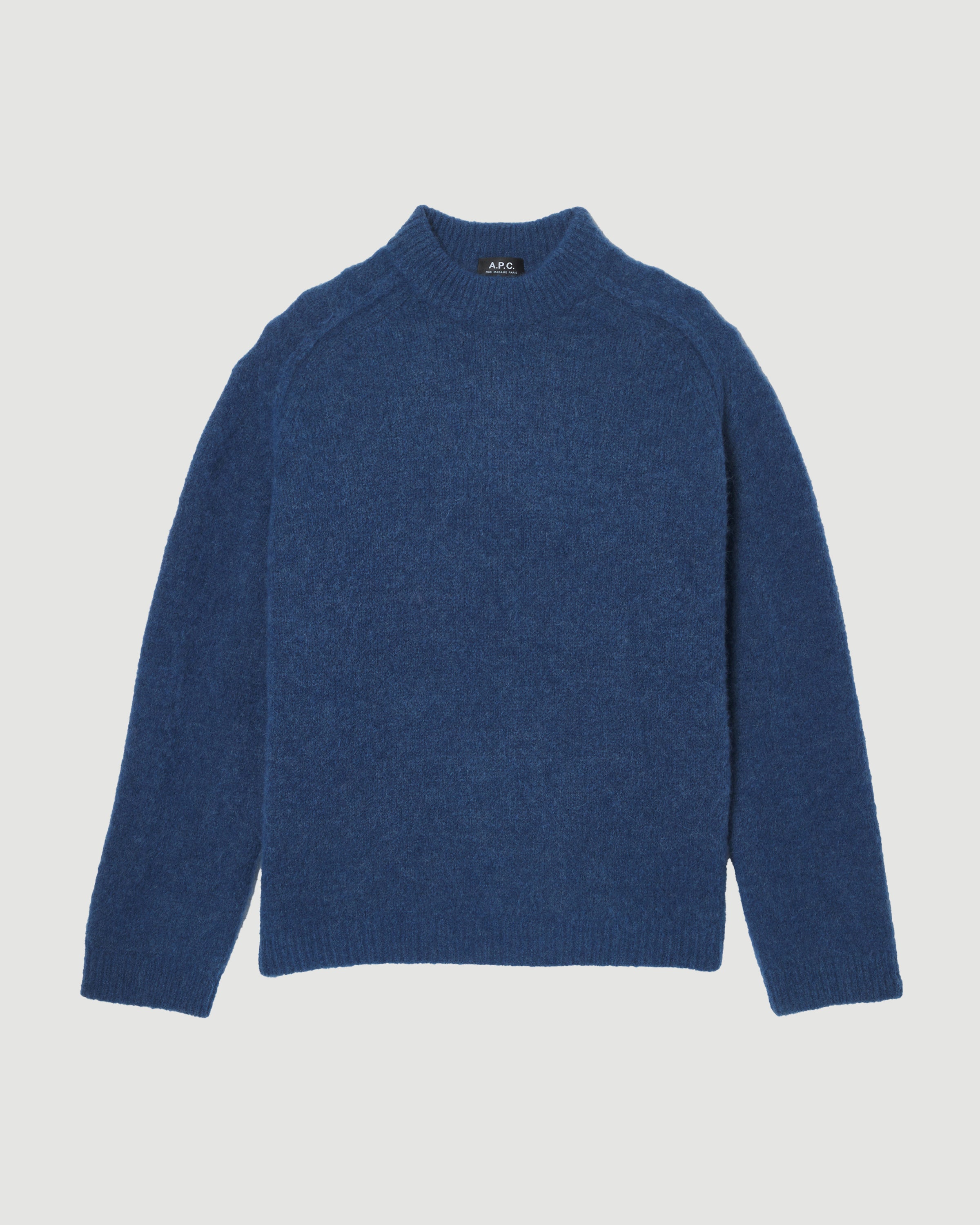 A.P.C. Pull Tyler Steel Blue Knitwear Men