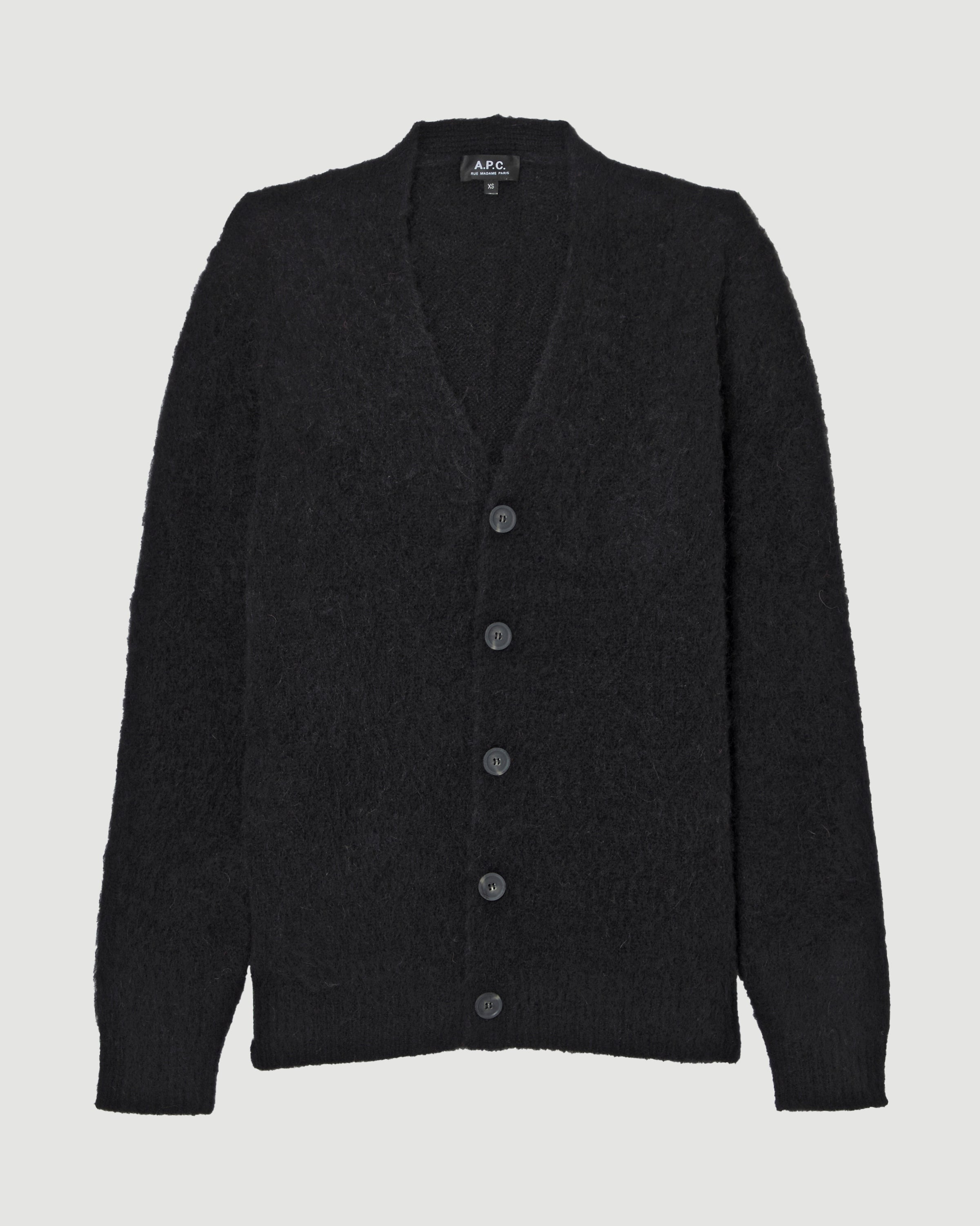 A.P.C. Cardigan Davis Black Knitwear Men