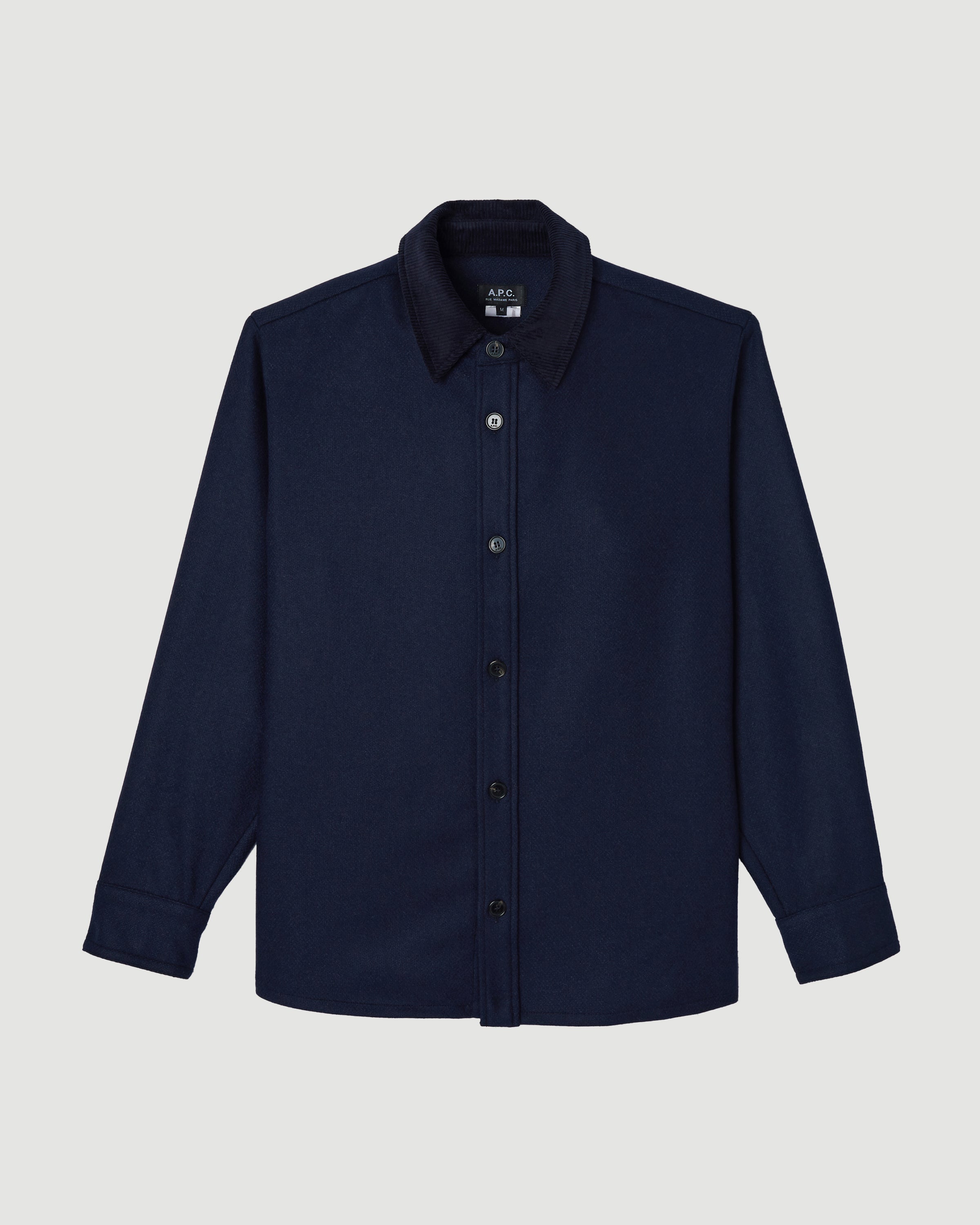 A.P.C. Surchemise Bernardo Heather Marine Shirt L/S Men