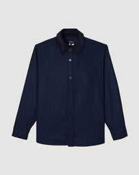 A.P.C. Surchemise Bernardo Heather Marine Shirt L/S Men