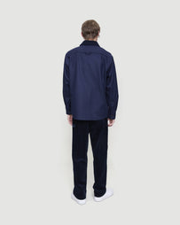 A.P.C. Surchemise Bernardo Heather Marine Shirt L/S Men