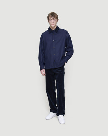 A.P.C. Surchemise Bernardo Heather Marine Shirt L/S Men