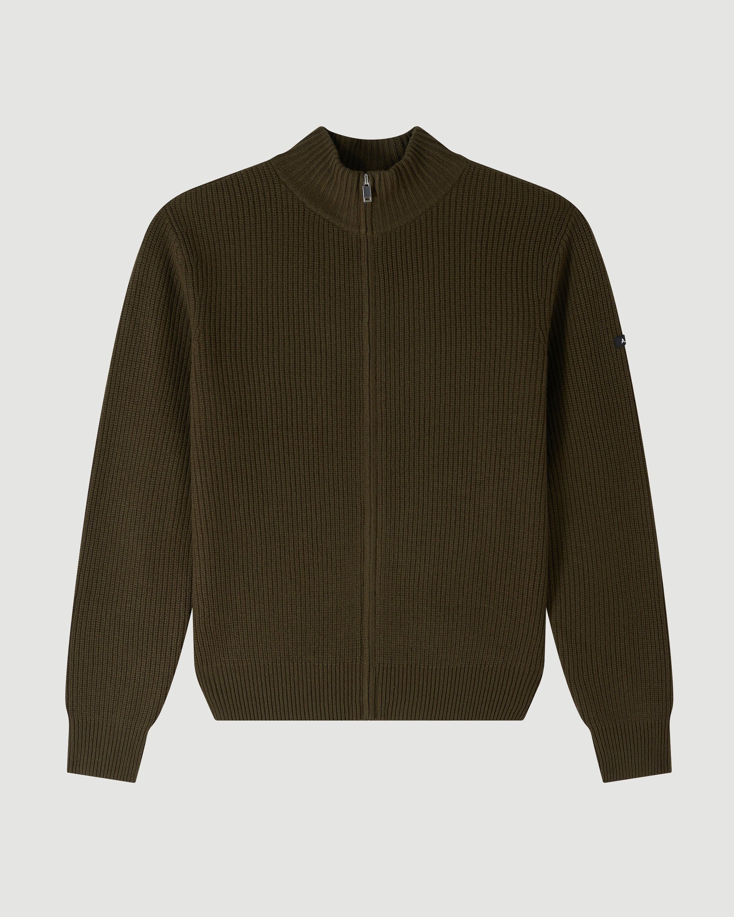 A.P.C. Cardigan Heath Kaki Knitwear Men