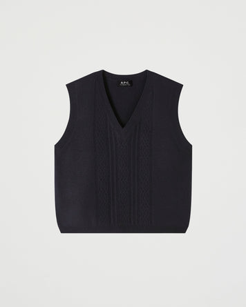 A.P.C. Gilet Coco Dark Navy Knitwear Women