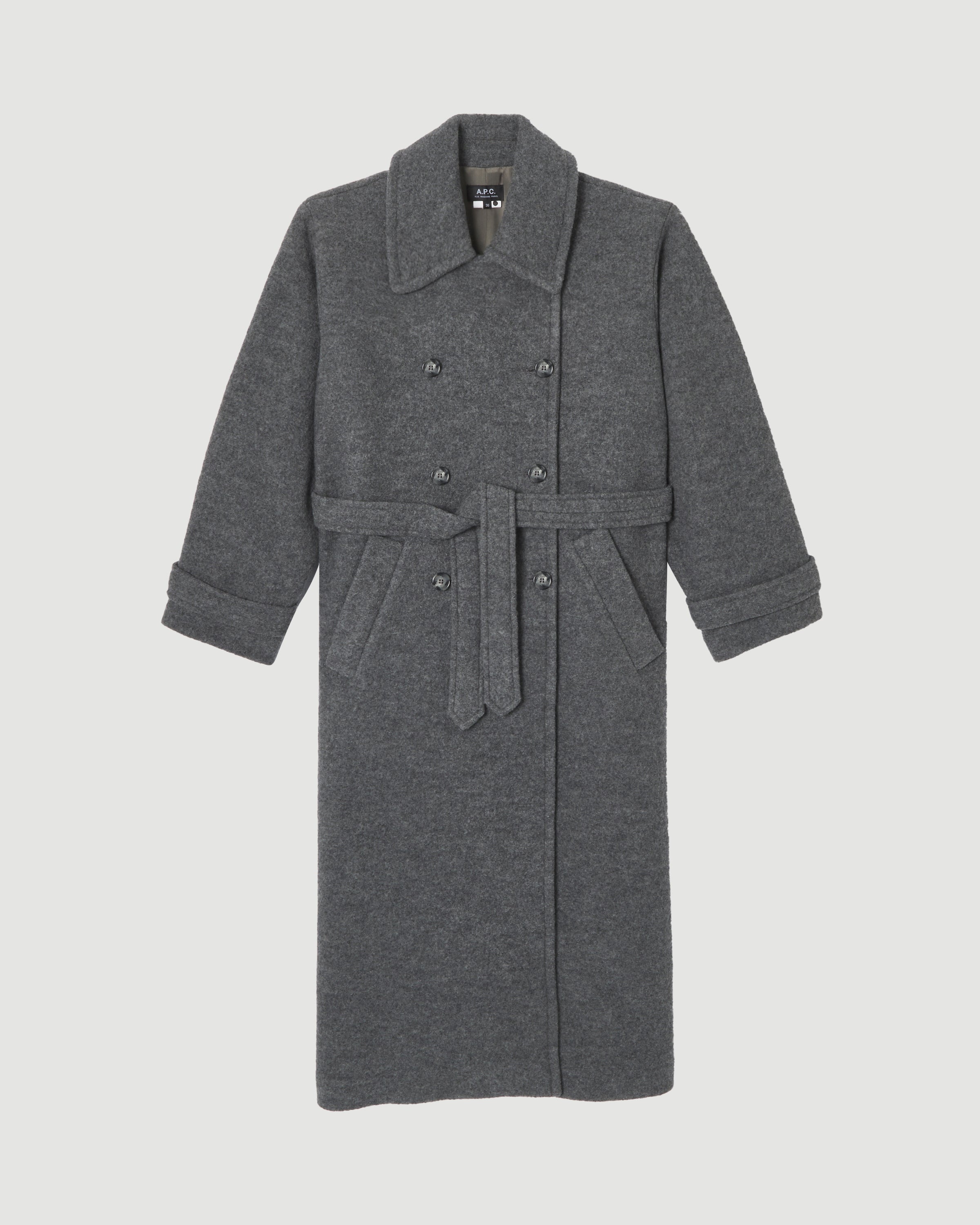 A.P.C. Manteau Lea Heather Grey JKT Long Women