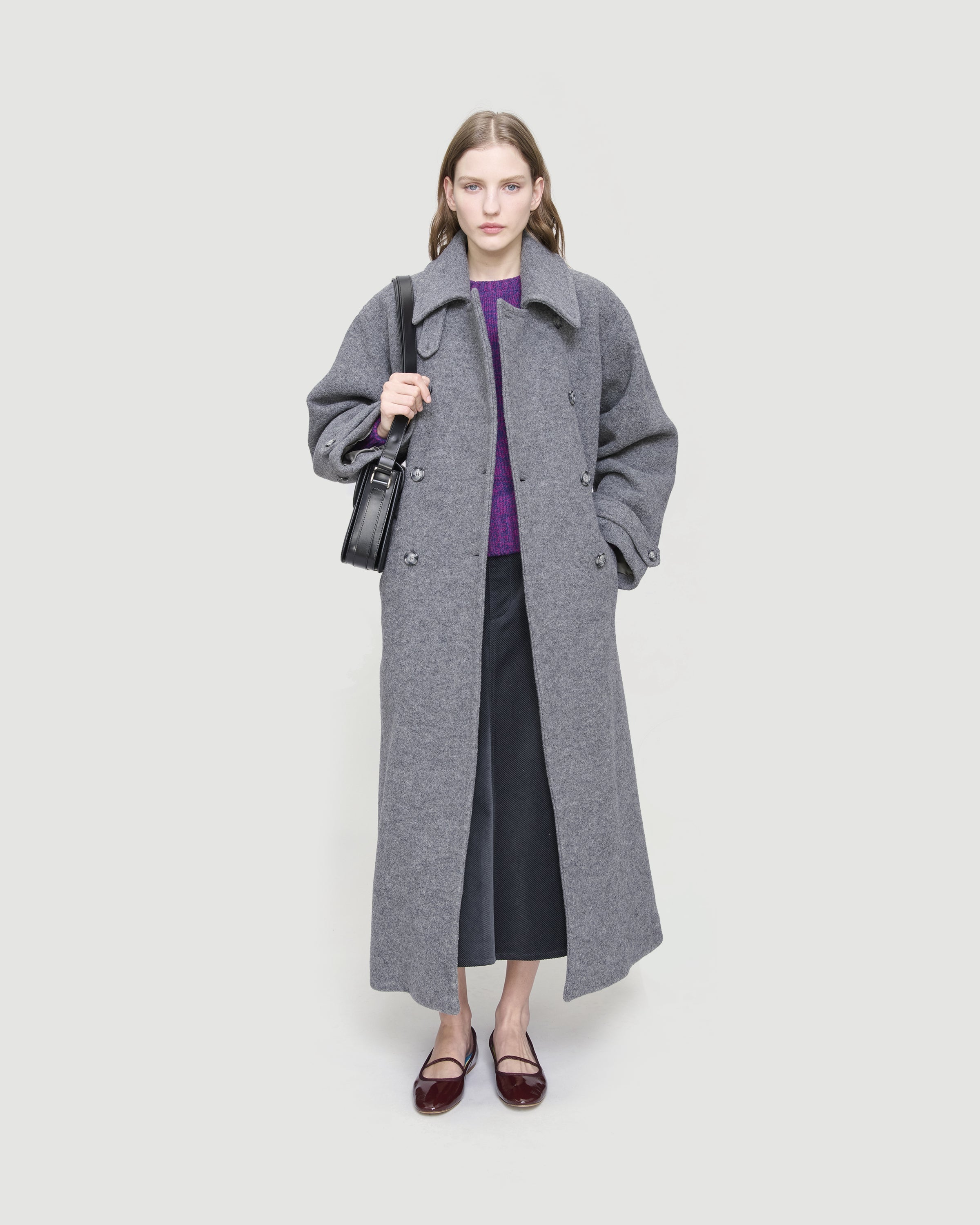 A.P.C. Manteau Lea Heather Grey JKT Long Women