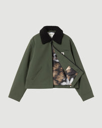 Carhartt WIP W' Newirk Jacket Canvas Opuntia/Wild Dog Print JKT Short Men