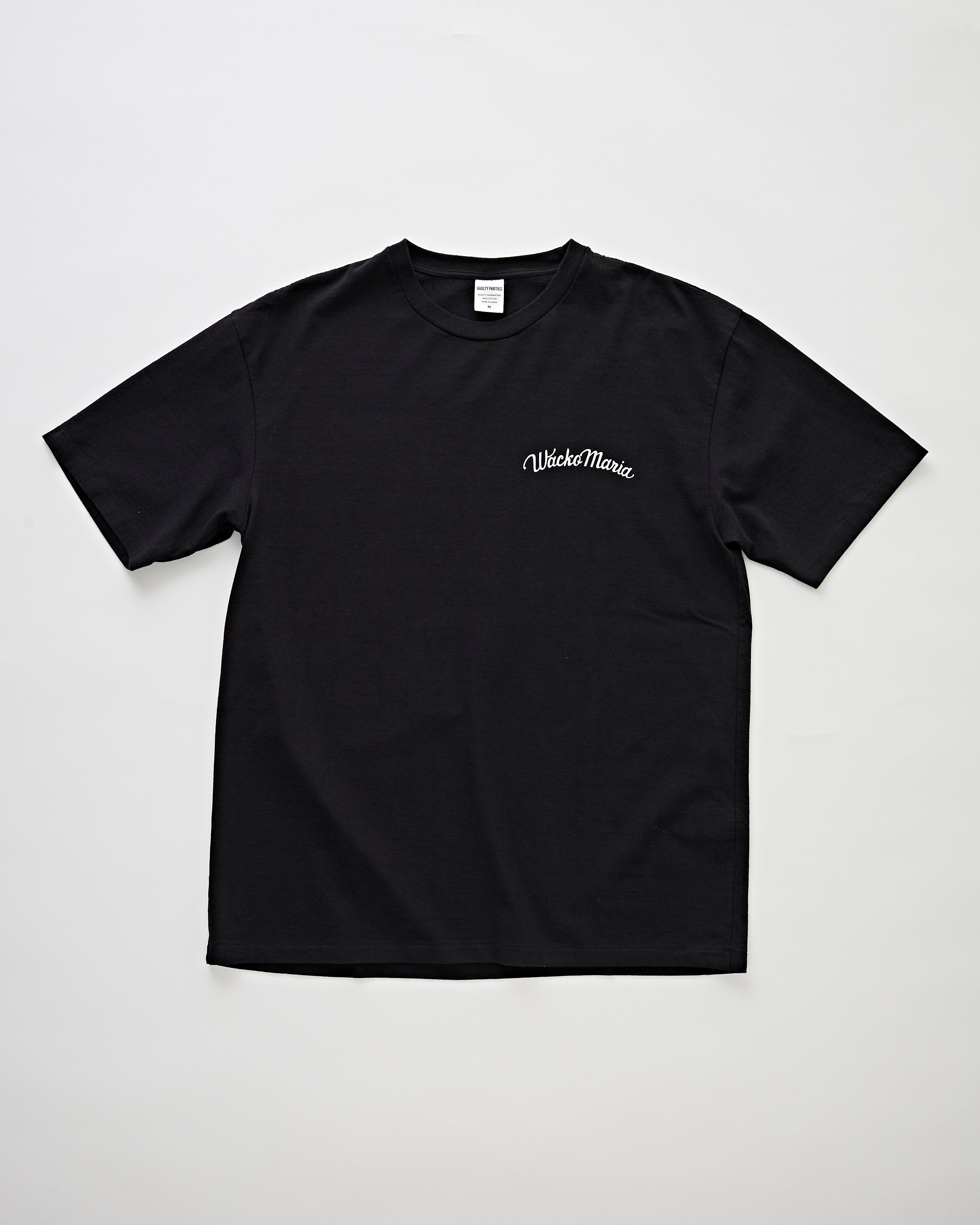 Wacko Maria Washed Heavy Weight Crew Neck T-Shirt (Type-6) Black T-shirt S/S Men