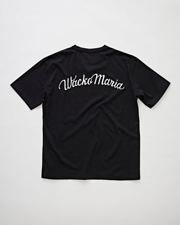 Wacko Maria Washed Heavy Weight Crew Neck T-Shirt (Type-6) Black T-shirt S/S Men