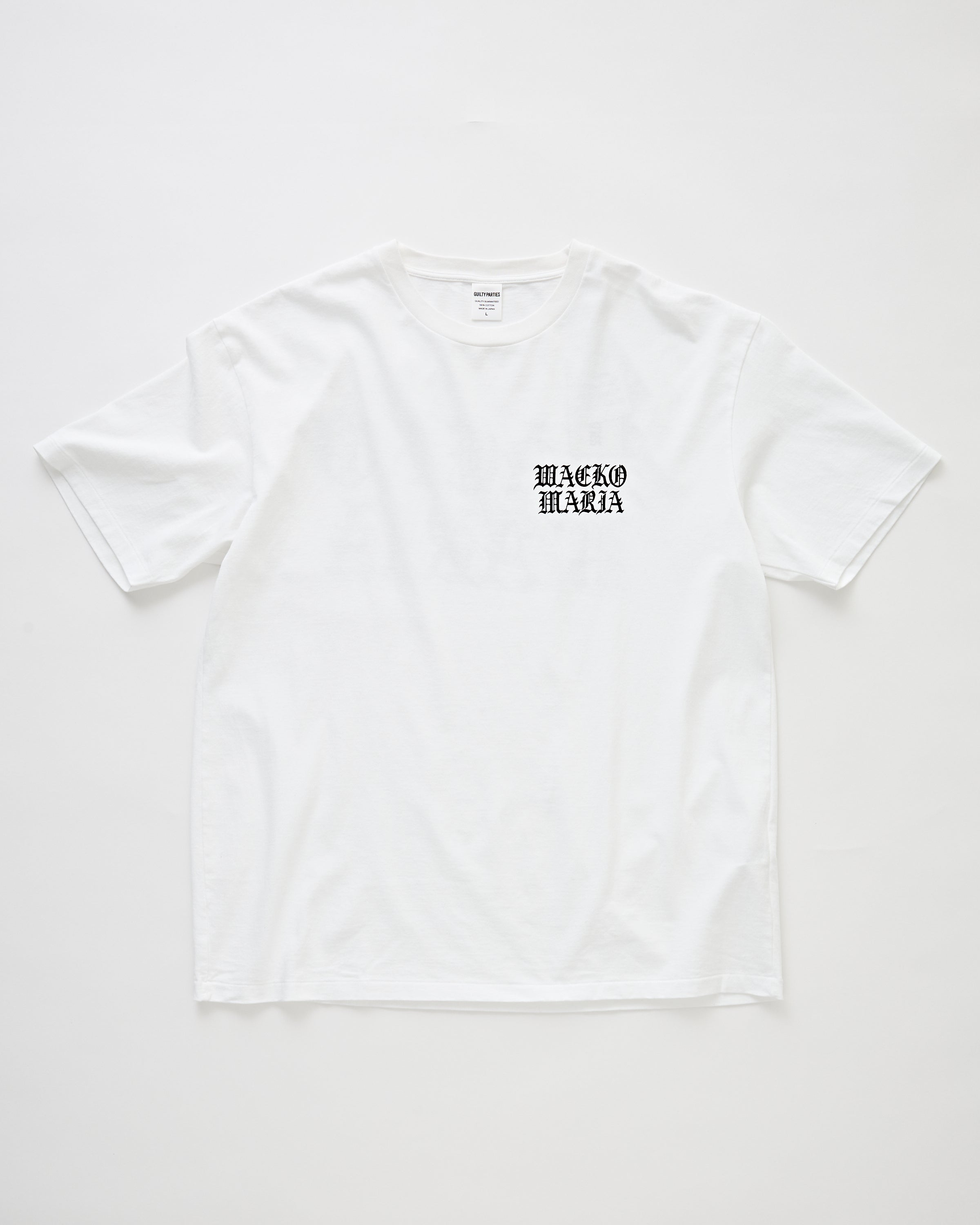 Wacko Maria Washed Heavy Weight Crew Neck T-Shirt (Type-4) White T-shirt S/S Men