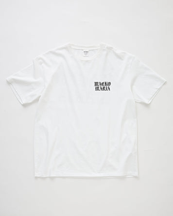 Wacko Maria Washed Heavy Weight Crew Neck T-Shirt (Type-4) White T-shirt S/S Men
