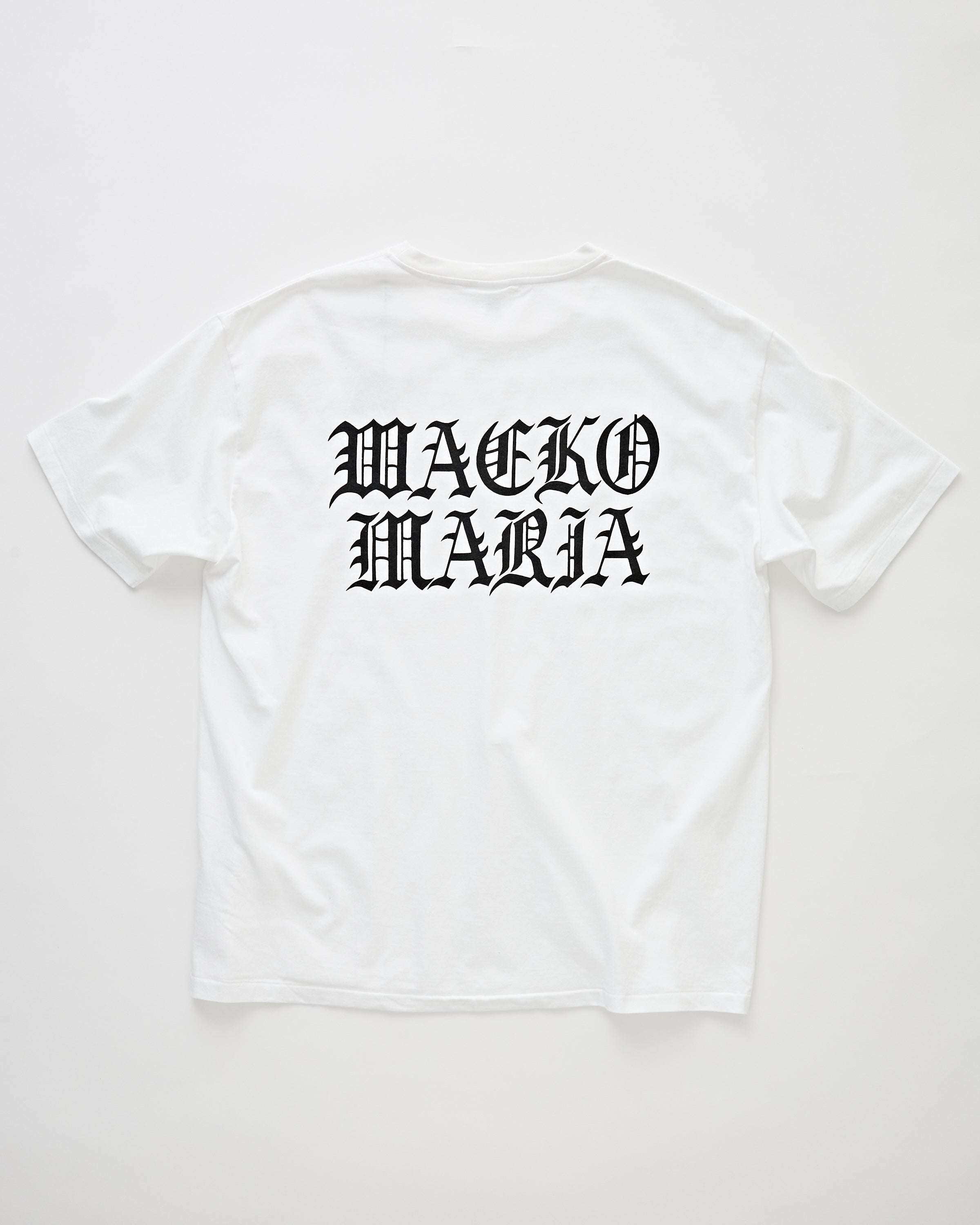 Wacko Maria Washed Heavy Weight Crew Neck T-Shirt (Type-4) White T-shirt S/S Men