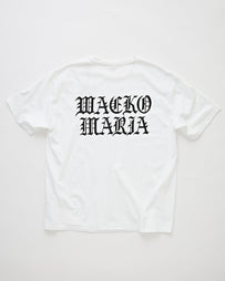 Wacko Maria Washed Heavy Weight Crew Neck T-Shirt (Type-4) White T-shirt S/S Men
