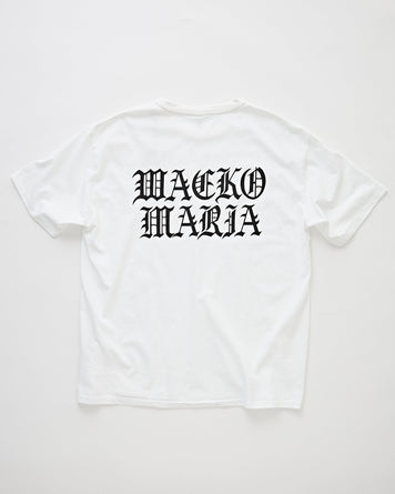 Wacko Maria Washed Heavy Weight Crew Neck T-Shirt (Type-4) White T-shirt S/S Men