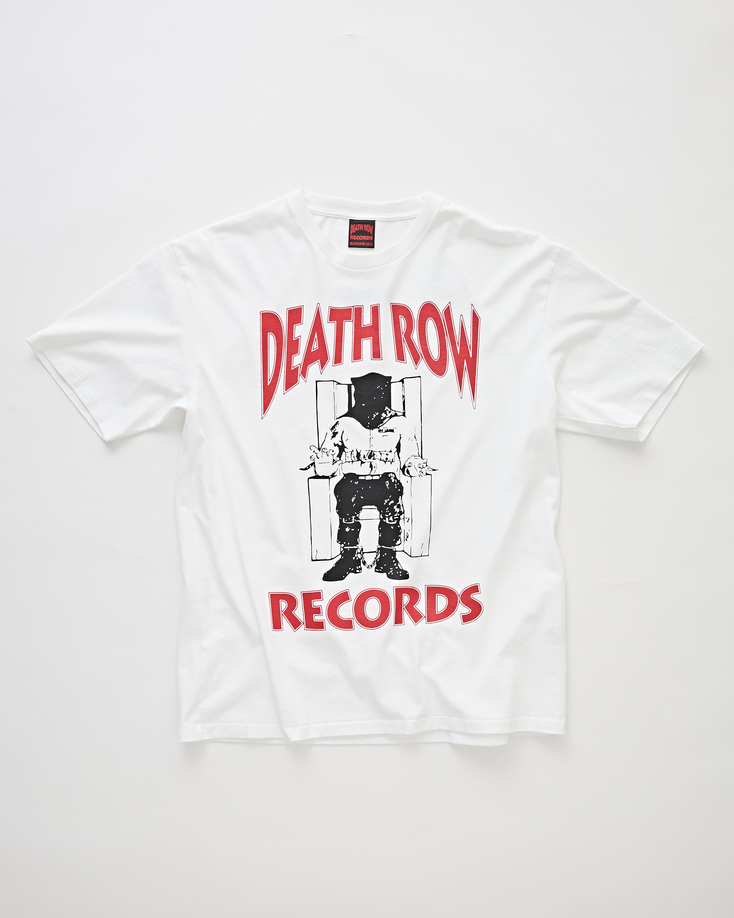 Wacko Maria Death Row Records / Washed Heavy Weight Crew Neck T-Shirt White T-shirt S/S Men