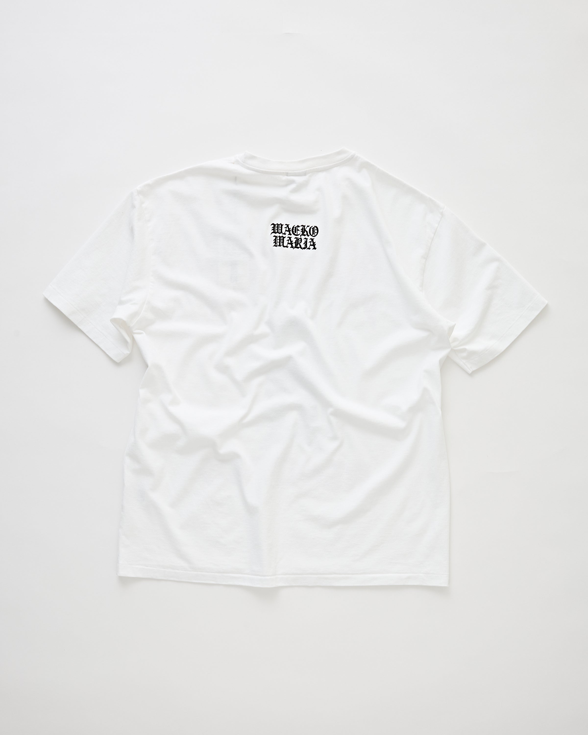 Wacko Maria Death Row Records / Washed Heavy Weight Crew Neck T-Shirt White T-shirt S/S Men