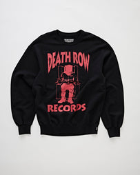 Wacko Maria Death Row Records / Washed Middle Weight Crew Neck Sweat Shirt Black Sweater Men