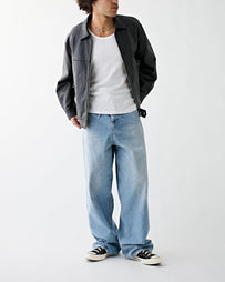 Wacko Maria Single Riders Leather Jacket (Type-2) Black JKT Short Men