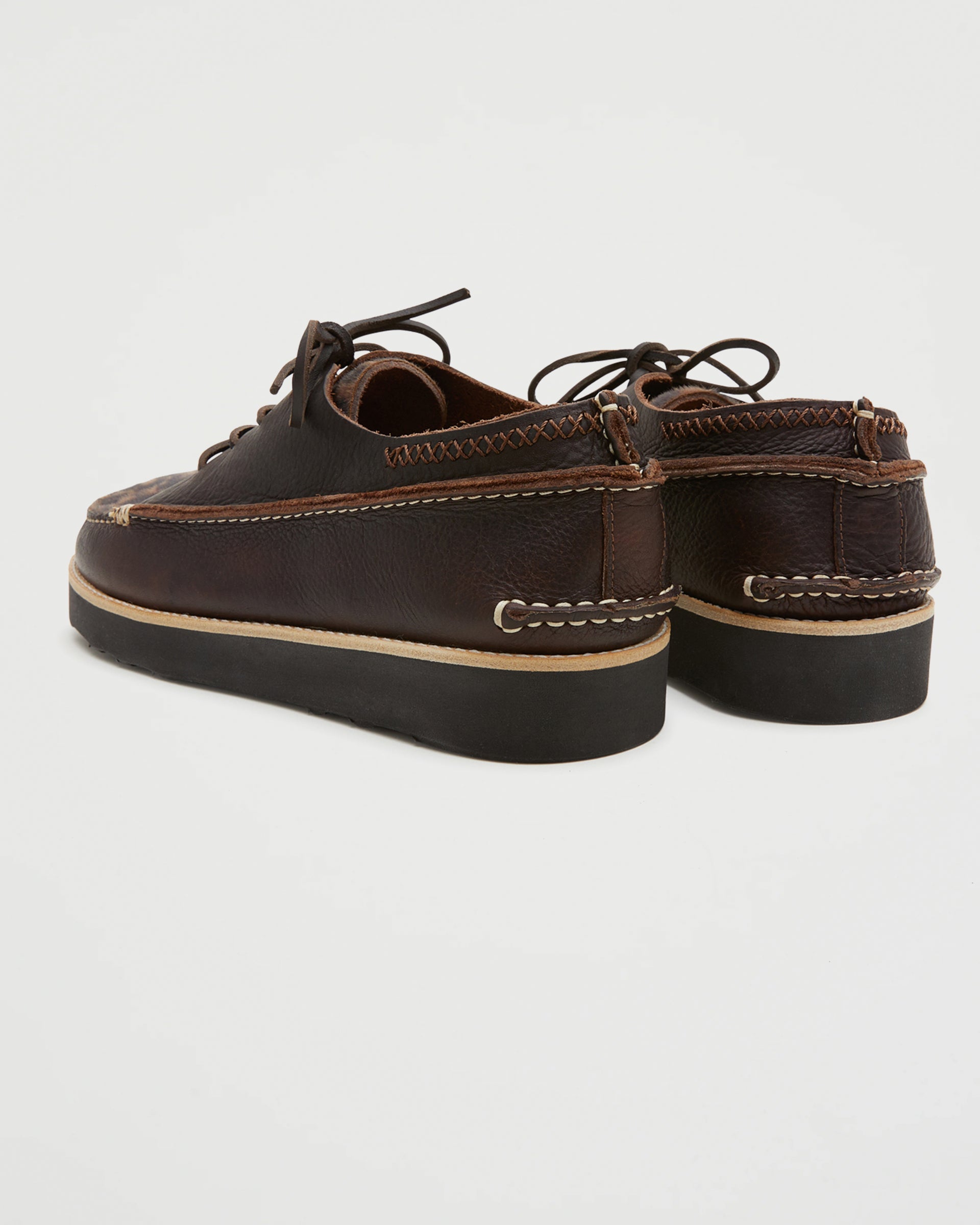Yogi Footwear Yogi x Universal Works Finn Dark Brown/Leopard Tumbled/Fur Leather Shoes Leather Men